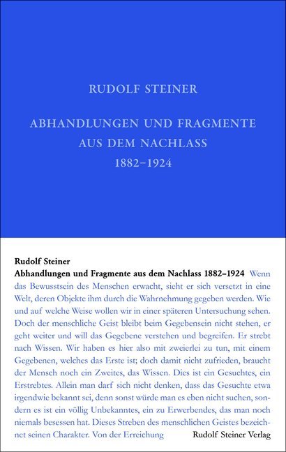 Abhandlungen und Fragmente aus dem Nachlass 1897-1925 main product photo
