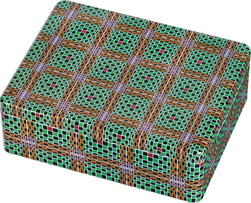 WAX Teebox - Motiv Grün-Braune Karos main product photo