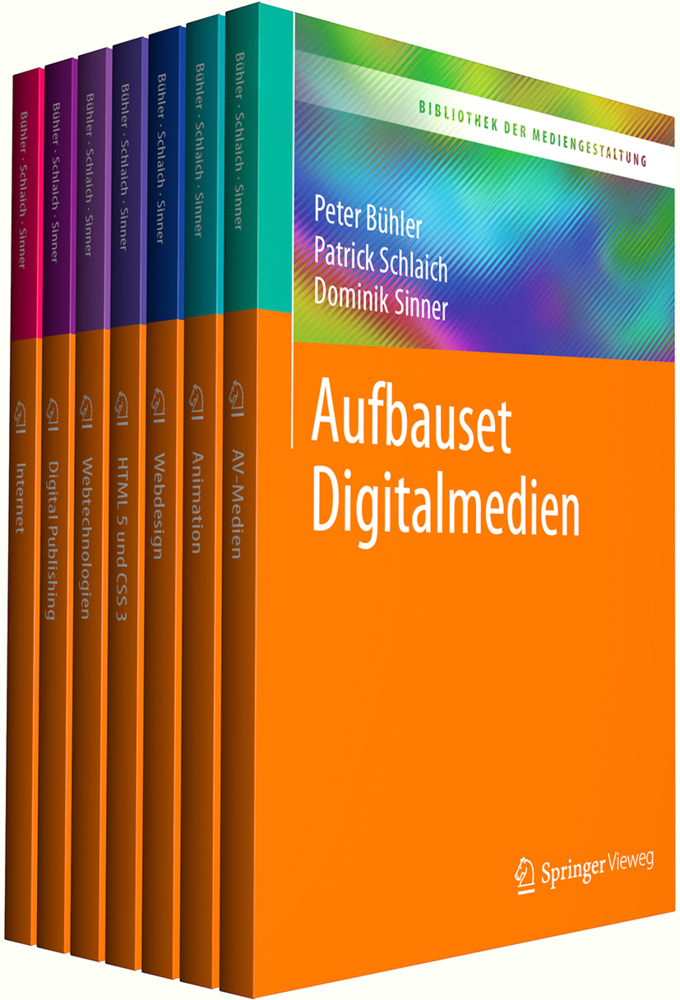 Bibliothek der Mediengestaltung - Aufbauset Digitalmedien, 7 Bde. main product photo