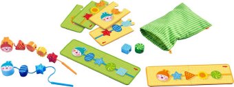 Fädelspiel Raupe (Kinderspiel)