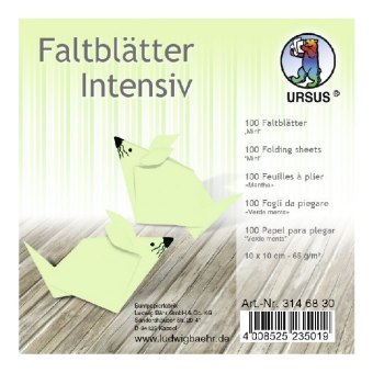 URSUS Faltblätter Intensiv, 10 x 10 cm, mint