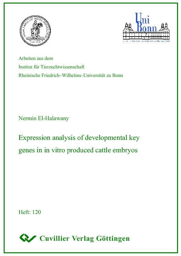Expression analysis of developmental key genes in in vitro produced cattle embryos main product photo