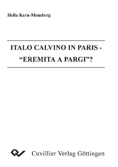 Italo Calvino in Paris - Eremita a Parigi main product photo