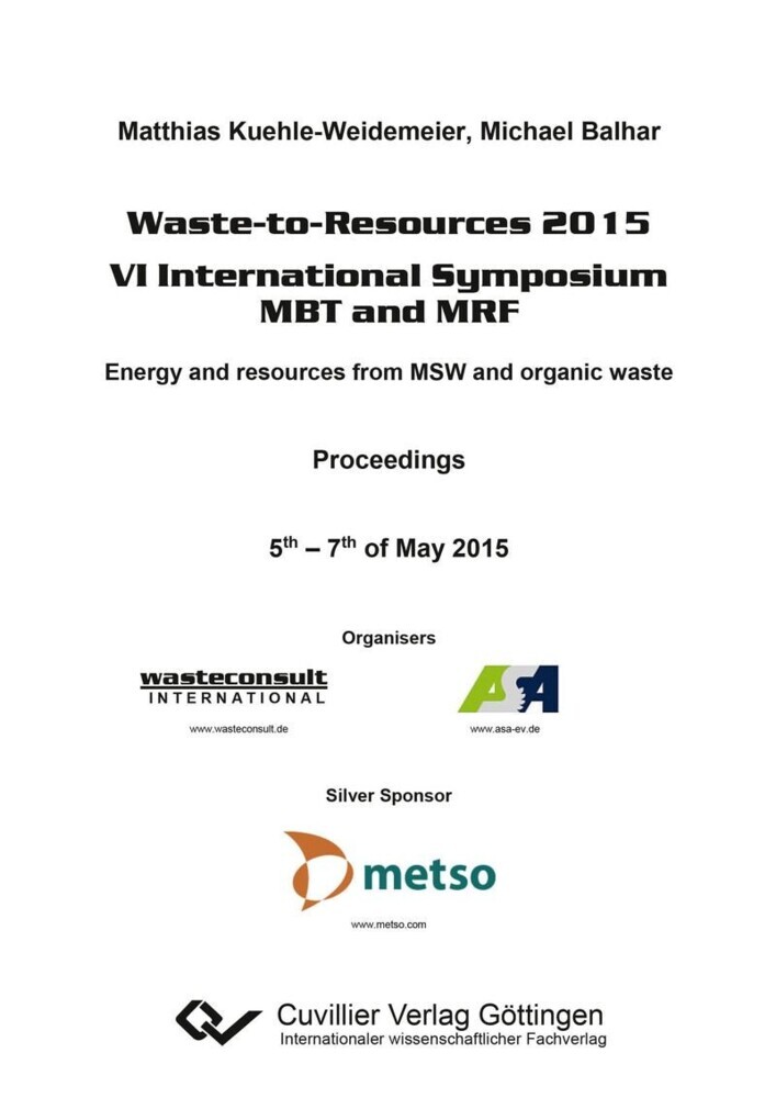 Waste-to-Resources 2015 main product photo