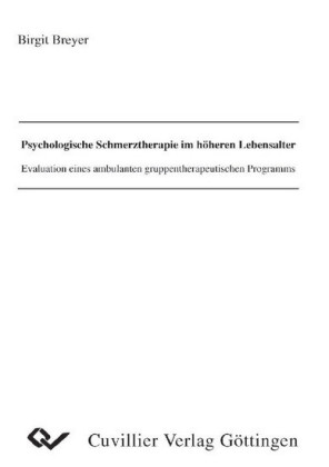 Psychologische Schmerztherapie im h&#xF6;heren Lebensalter