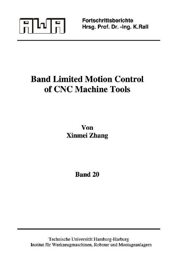 Band limited Motion Control of CNC Machine Tools main product photo