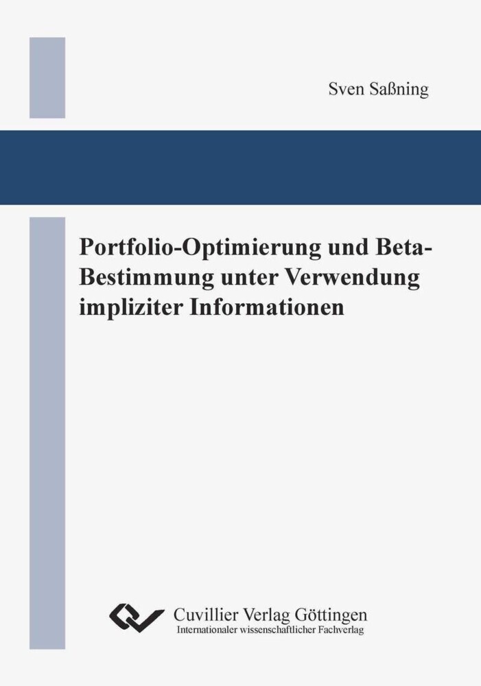 Portfolio-Optimierung und Beta-Bestimmung unter Verwendung impliziter Informationen main product photo