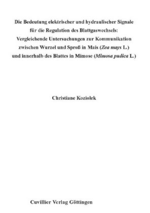 Die Bedeutung elektrischer und hydraulischer Signale f&#xFC;r die Regulation des Blattgaswechsels: Vergleichende Untersuchungen zur Kommunikation zwischen Wurzel und Spro&#xDF; in Mais (Zea mays L.) und innerhalb des Blattes in Mimose (Mimosa pudica L.).