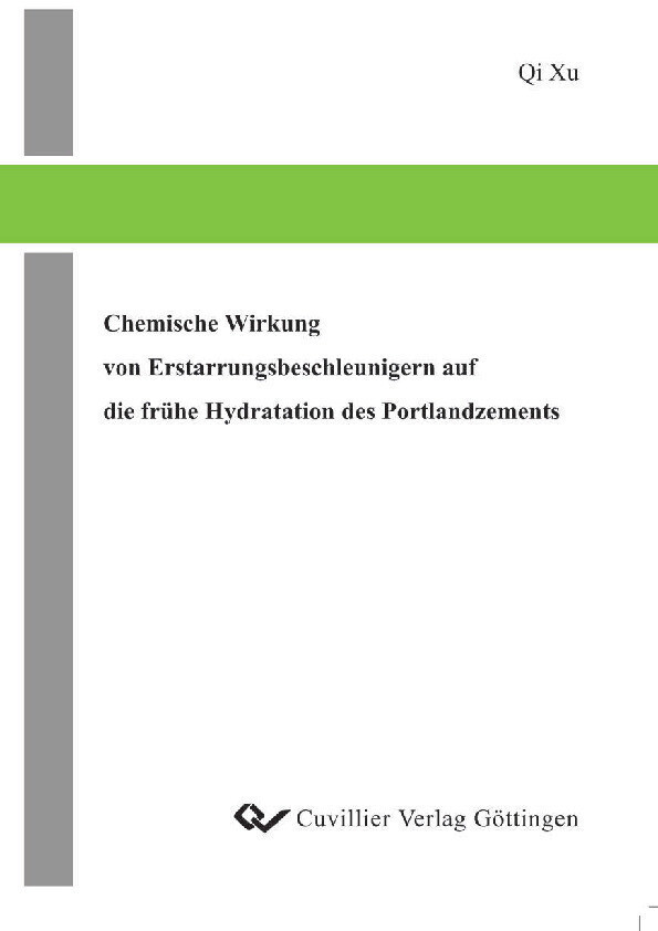 Chemische Wirkung von Erstarrungsbeschleunigern auf die frühe Hydratation des Portlandzements main product photo