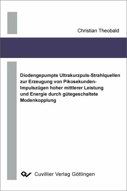 Diodengepumpte Ultrakurzpuls-Strahlquellen zur Erzeugung von Pikosekunden-Impulszügen hoher mittlerer Leistung und Energie durch gütegeschaltete Modenkopplung main product photo