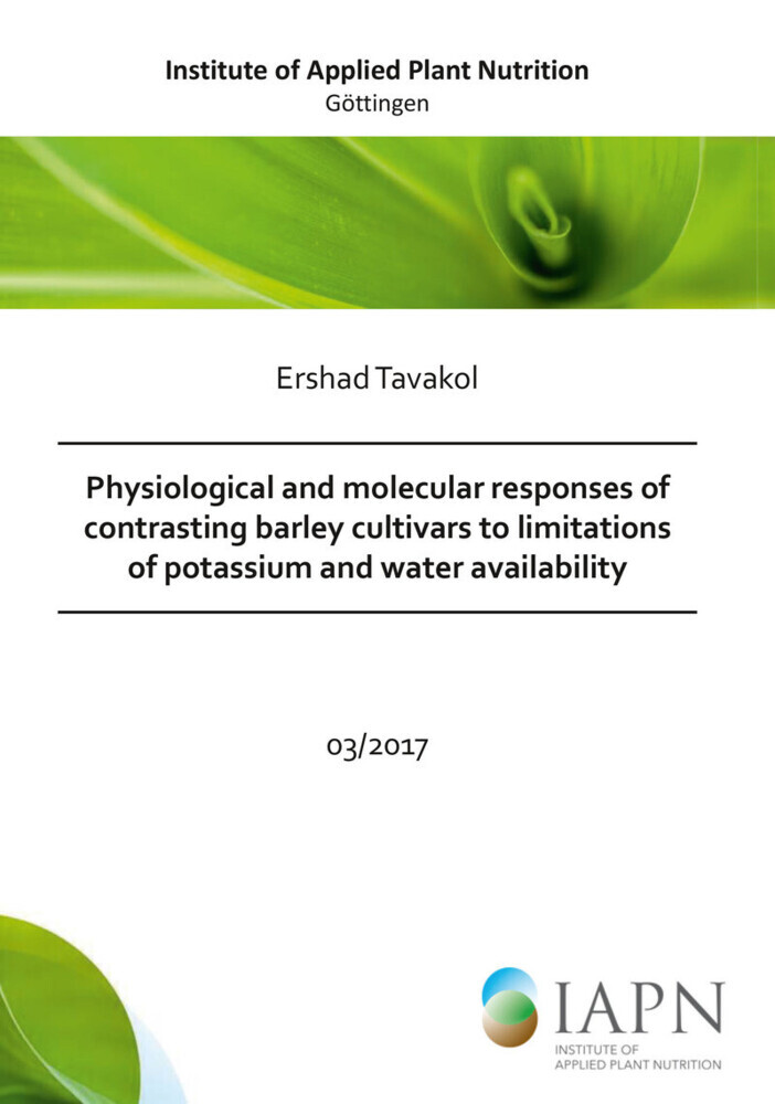 Physiological and molecular responses of contrasting barley cultivars to limitations of potassium and water availability main product photo
