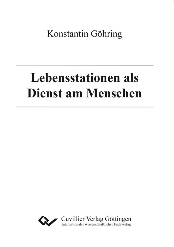 Lebensstationen als Dienst am Menschen main product photo