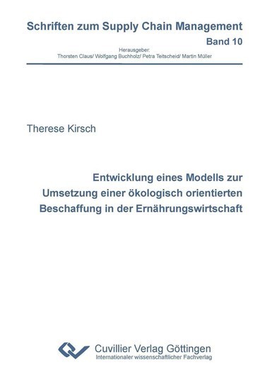 Entwicklung eines Modells zur Umsetzung einer ökologisch orientierten Beschaffung in der Ernährungswirtschaft main product photo