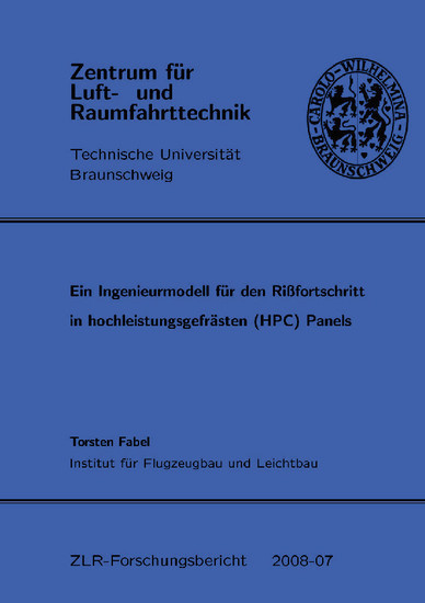 Ein Ingenieurmodell für den rißfortschritt in hochleistungsgefrästen (HPC) Panels main product photo
