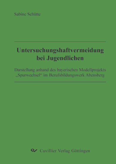 'Untersuchungshaftvermeidung bei Jugendlichen' main product photo