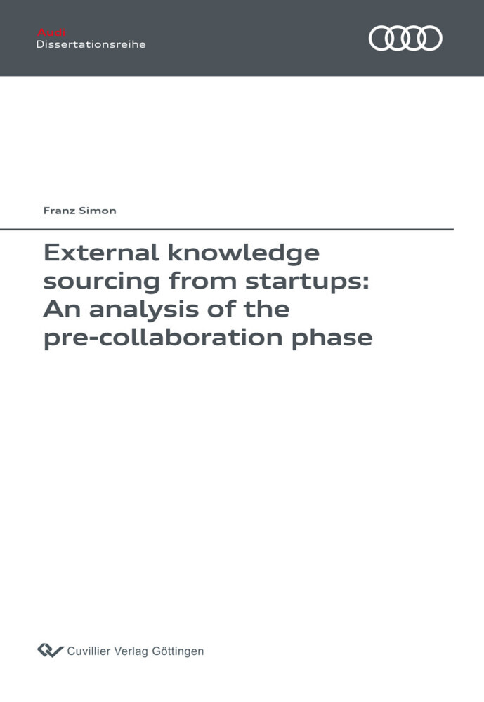 External knowledge sourcing from startups: An analysis of the pre-collaboration phase main product photo