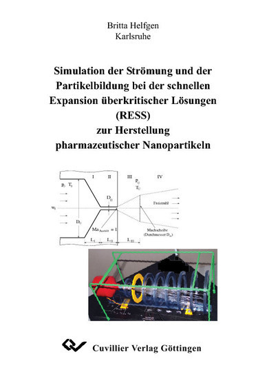 Simulation der Strömung und der Partikelbildung bei der schnellen Expansion überkritischer Lösungen (RESS) zur Herstellung pharmazeutischer Nanopartikeln main product photo