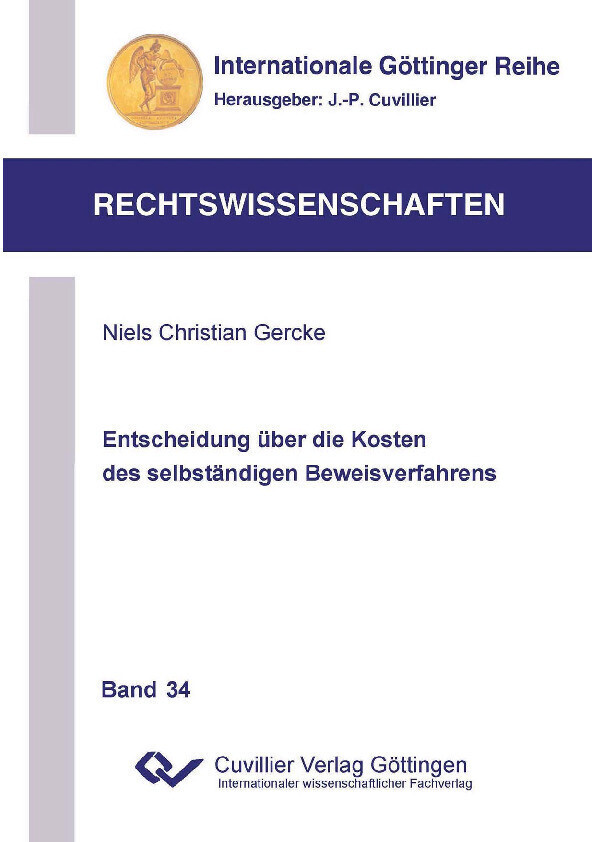 Entscheidung über die Kosten des selbständigen Beweisverfahrens main product photo