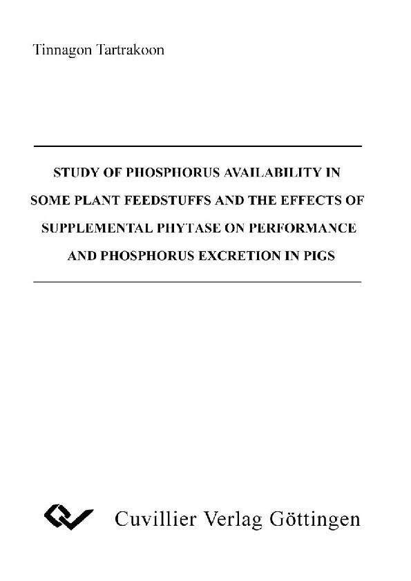 Study of Phosphorus Availability in some Plant Feedstuffs and the Effects of Supplemental Phytase on Performance and Phosphorus Excretion in Pigs main product photo