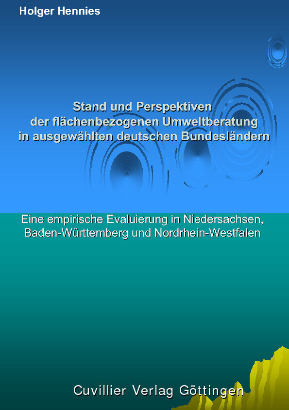 Stand und Perspektiven der flächenbezogenen Umweltberatung in ausgewählten deutschen Bundesländern main product photo