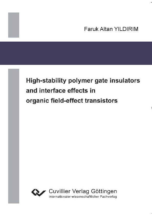 High-stability polymer gate insulators and interface effects in organic field-effect transistors main product photo