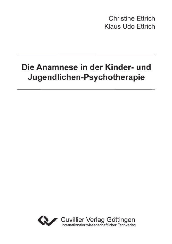 Die Anamnese in der Kinder- und Jugendlichen-Psychotherapie main product photo