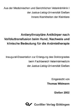 Antierythrozyt&#xE4;re Antik&#xF6;rper nach Vollbluttransfusion beim Hund