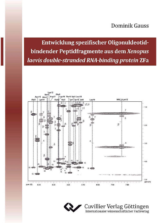 Entwicklung spezifischer Oligonukleotid-bindender Peptidfragmente aus dem Xenopus laevis double-stranded RNA-binding protein ZFa main product photo