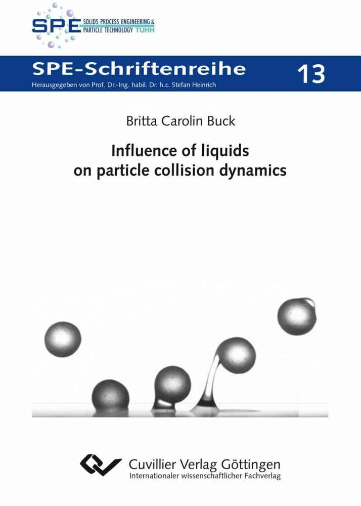 Influence of liquids on particle collision dynamics main product photo
