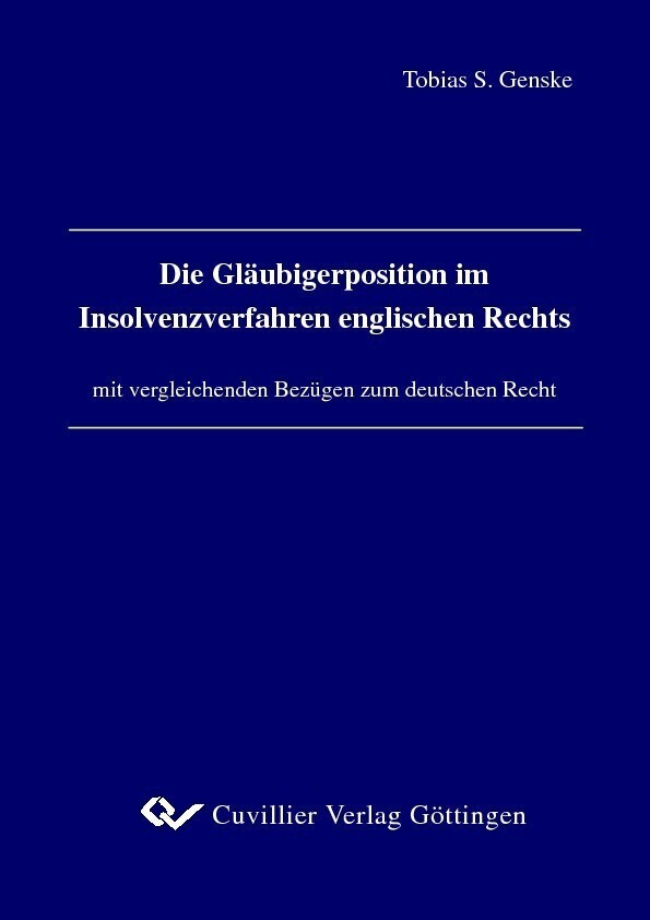 Die Gläubigerposition im Insolvenzverfahren englischen Rechts main product photo