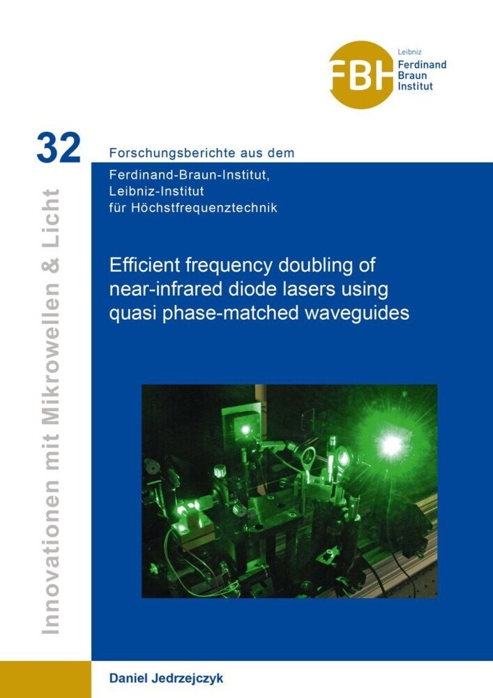 Efficient frequency doubling of near-infrared diode lasers using quasi phase-matched waveguides main product photo