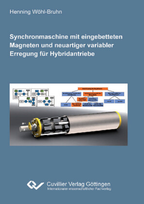 Synchronmaschine mit eingebetteten Magneten und neuartiger variabler Erregung f&#xFC;r Hybridantriebe