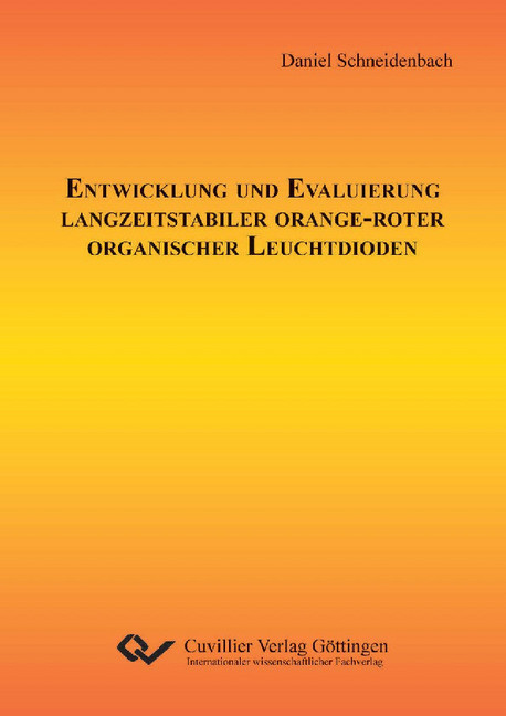 Entwicklung und Evaluierung langzeitstabiler orange-roter organischer Leuchtdioden main product photo