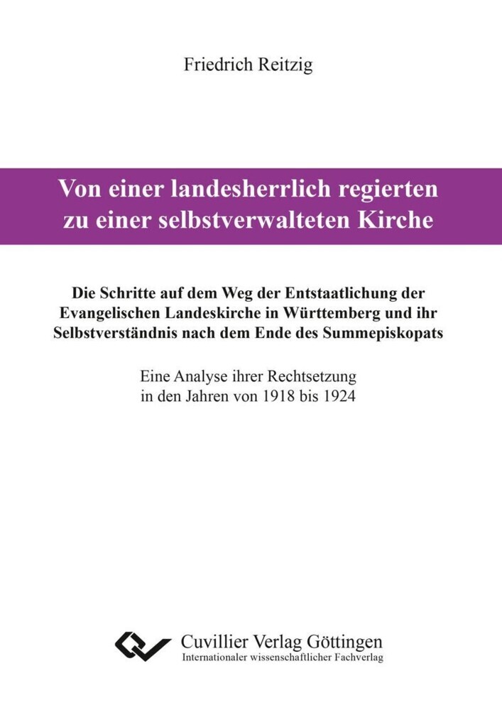 Von einer landesherrlich regierten zu einer selbstverwalteten Kirche main product photo