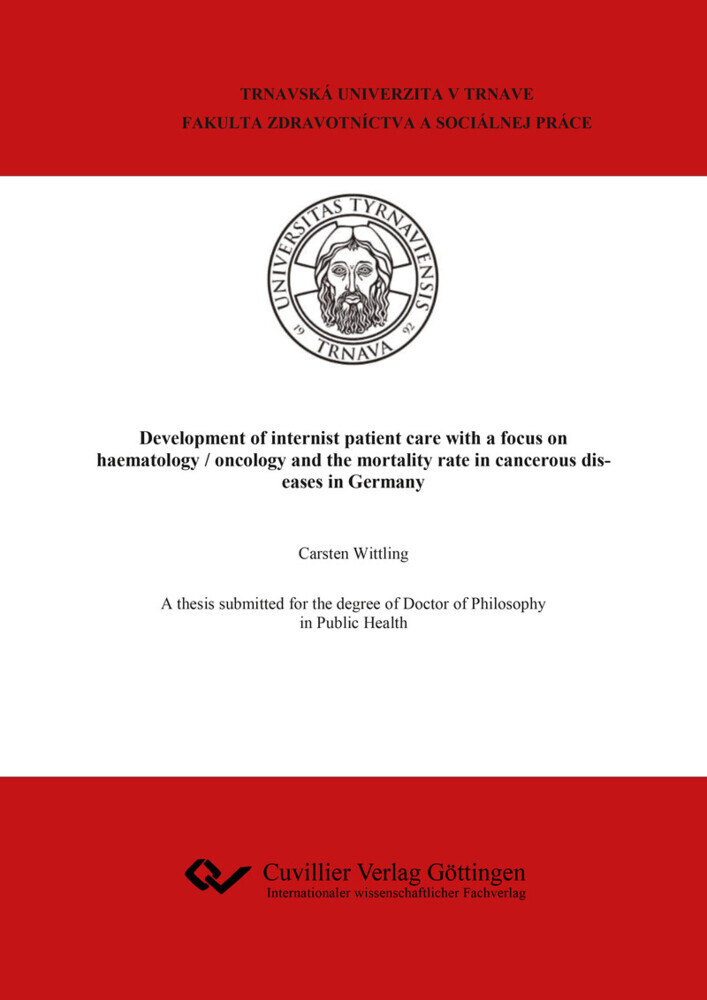 Development of internist patient care with a focus on haematology / oncology and the mortality rate in cancerous diseases in Germany main product photo