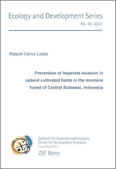 Prevention of Imperata invasion in upland cultivated fields in the montane forest of Central Sulawesi, Indonesia main product photo