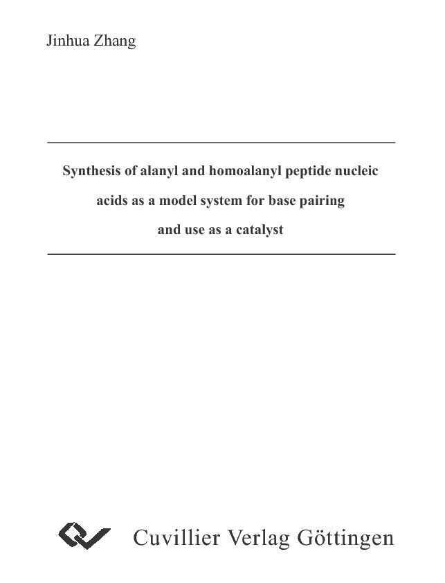 Synthesis of alanyl and homoalanyl peptide nucleic acids as a model system for base pairing and use as a catalyst main product photo