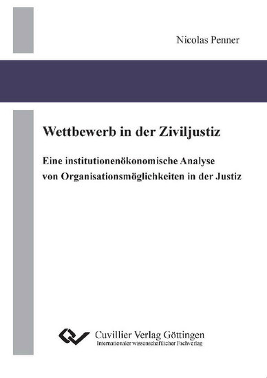 Wettbewerb in der Ziviljustiz main product photo