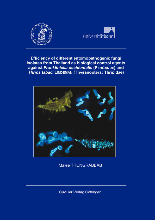 Efficiency of different entomopathogenic fungi isolates from Thailand as biological control agents against Frankliniella occidentalis (PERGANDE) and Thrips tabaci LINDEMAN (Thysanoptera: Thripidae) main product photo