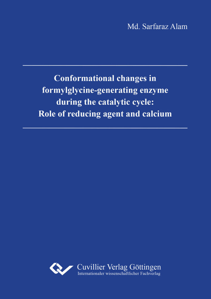 Conformational changes in formylglycine-generating enzyme during the catalytic cycle: Role of reducing agent and calcium main product photo
