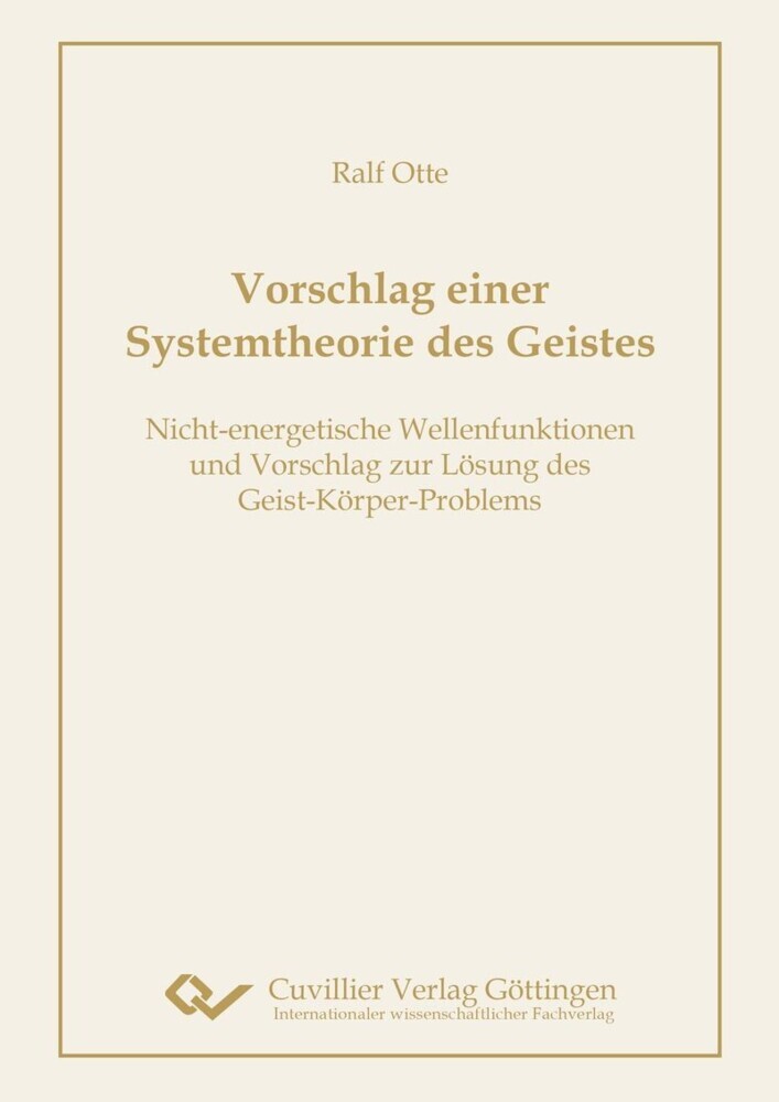 Vorschlag einer Systemtheorie des Geistes main product photo