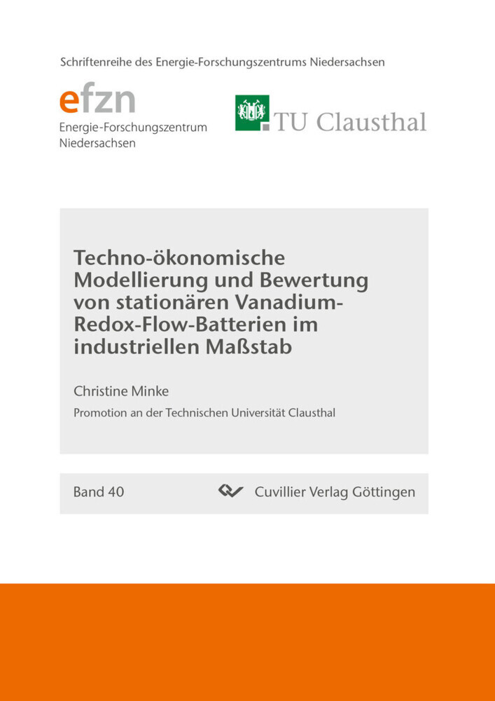 Techno-ökonomische Modellierung und Bewertung von stationären Vanadium-Redox-Flow-Batterien im industriellen Maßstab main product photo
