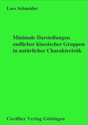 Minimale Darstellungen endlicher klassischer Gruppen in nat&#xFC;rlicher Charakteristik