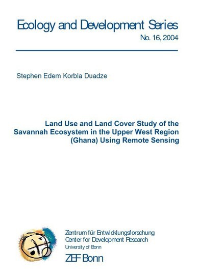 Land use and land cover study of the savannah ecosystem in the Upper West Region (Ghana) using remote sensing main product photo