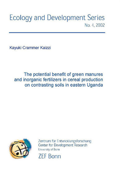 The potential benefit of green manures and inorganic fertilizers in cereal production on contrasting soils in eastern Uganda main product photo