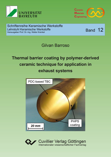 Thermal barrier coating by polymer-derived ceramic technique for application in exhaust systems main product photo
