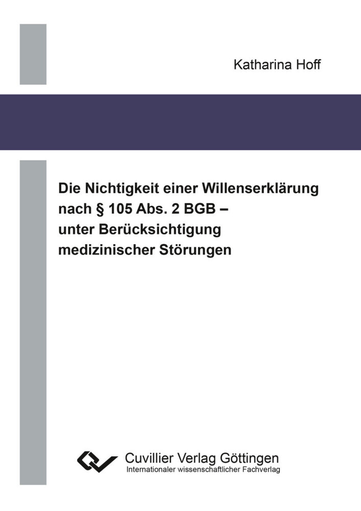 Die Nichtigkeit einer Willenserklärung nach § 105 Abs. 2 BGB – unter Berücksichtigung medizinischer Störungen main product photo