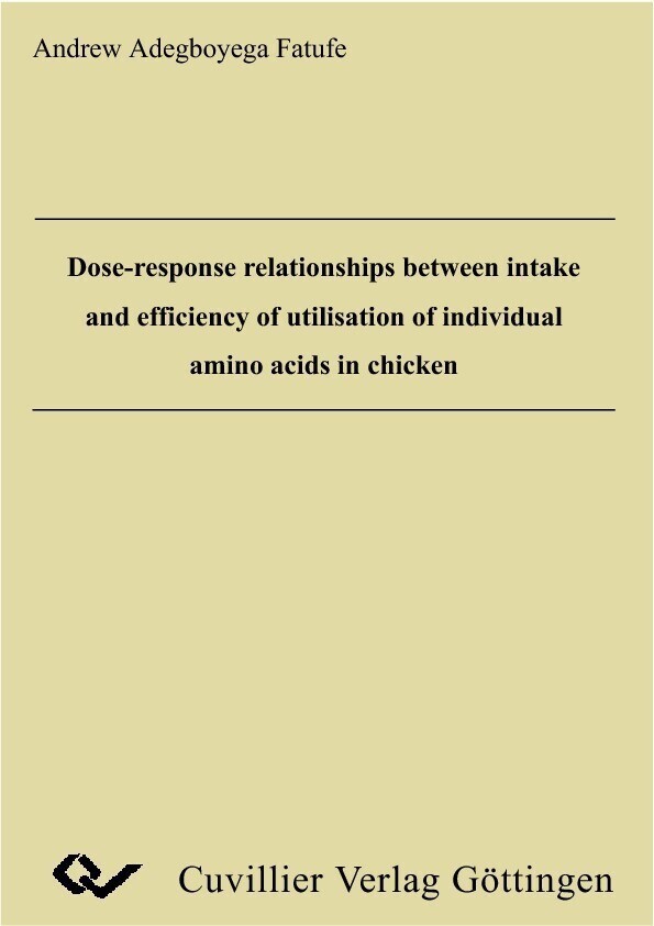 Dose-response relationships between intake and efficiency of utilisation of individual amino acids in chicken main product photo