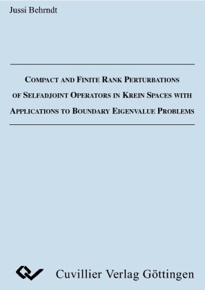 Compact and Finite Rank Perturbations of Selfadjoint Operators in Krein Spaces with Applications to Boundary Eigenvalue Problems