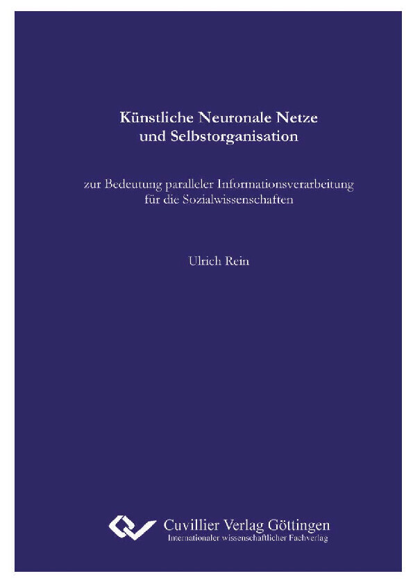 Künstliche Neuronale Netze und Selbstorganisation main product photo